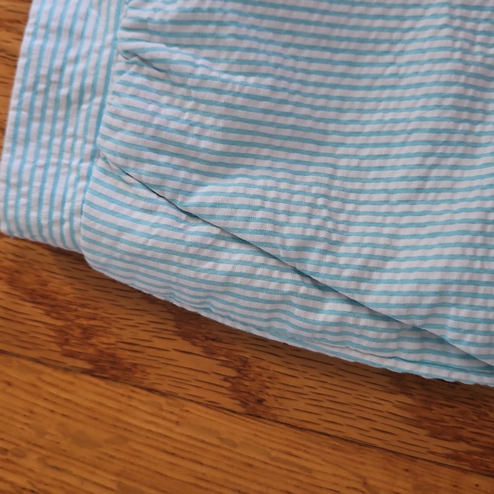 Lilly Pulitzer Light Blue A-Line Seersucker Skirt - Picture 4 of 7